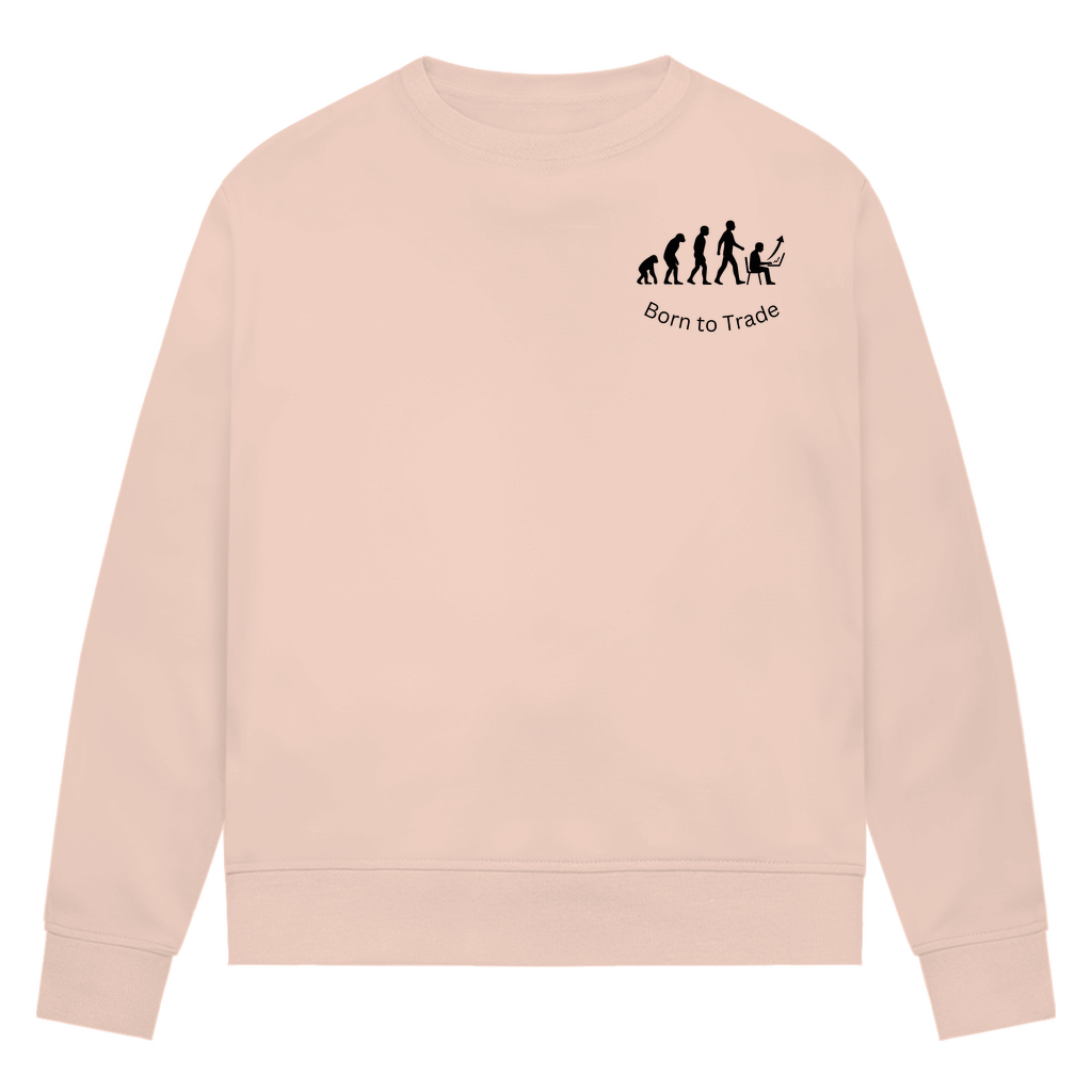 Damen Premium Bio Sweatshirt Born to Trade