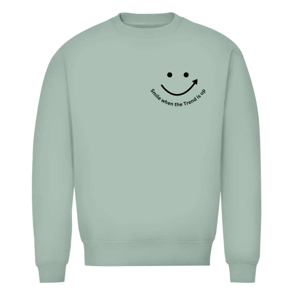 Herren Premium Bio Sweatshirt Smile when the Trend is up