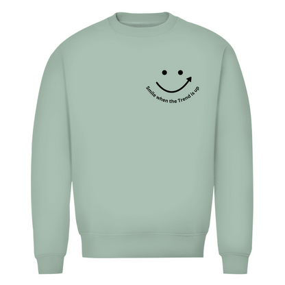 Herren Premium Bio Sweatshirt Smile when the Trend is up