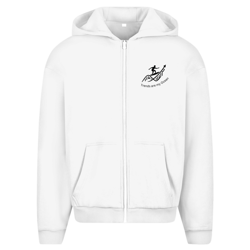 Herren Oversize Zipper Hoodie Trends are my Ocean