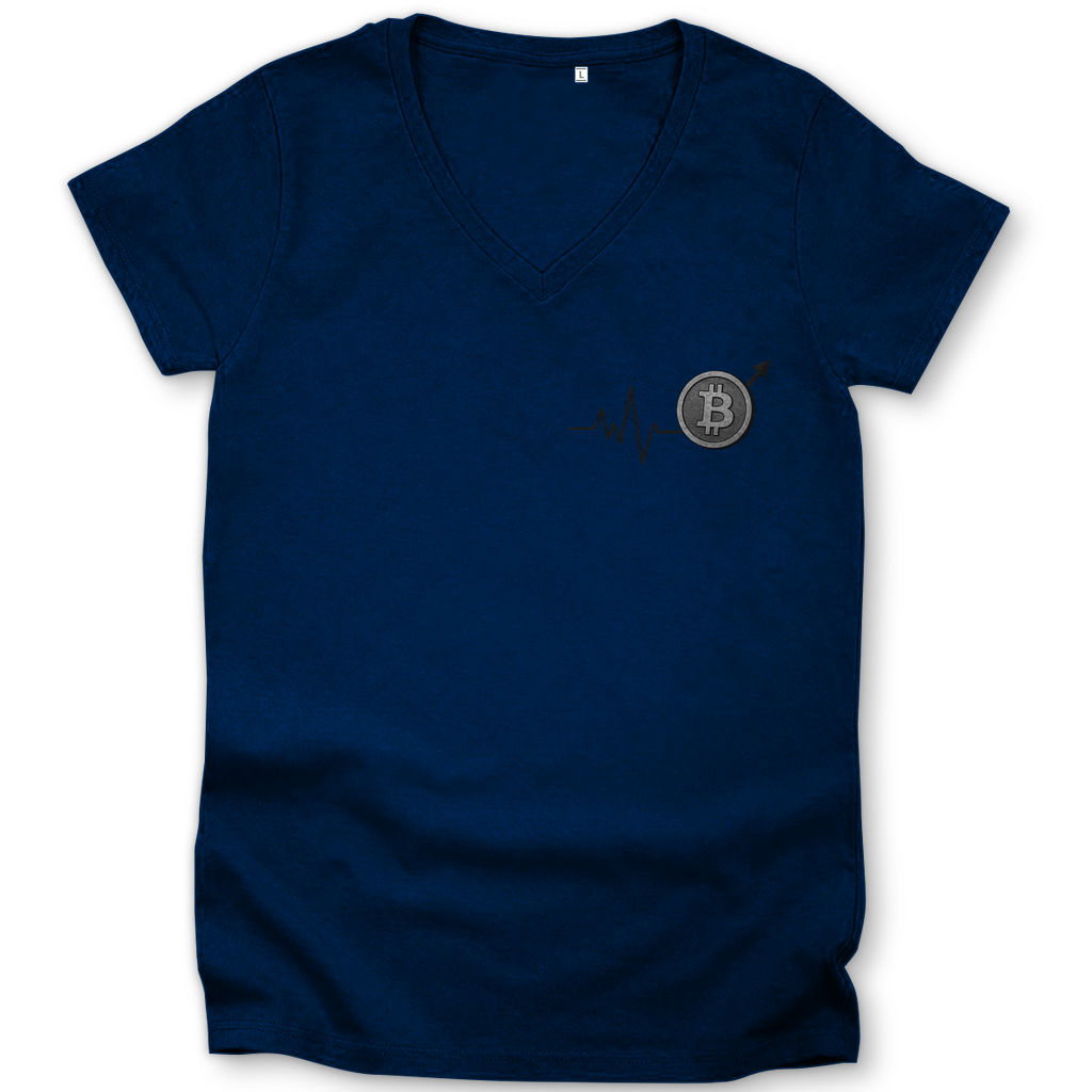 Damen Premium Bio V-Neck T-Shirt EKG