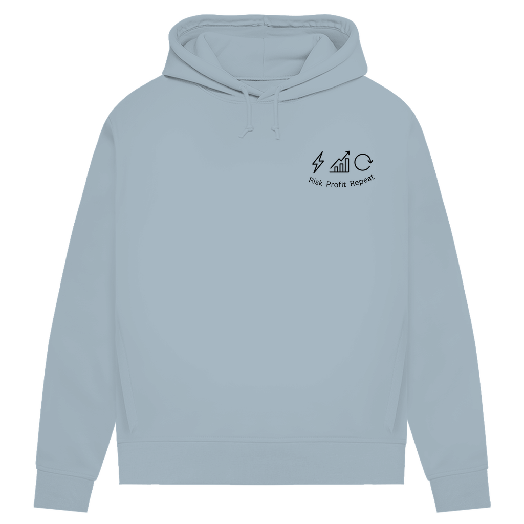 Damen Premium Bio Hoodie Risk Profit Repeat