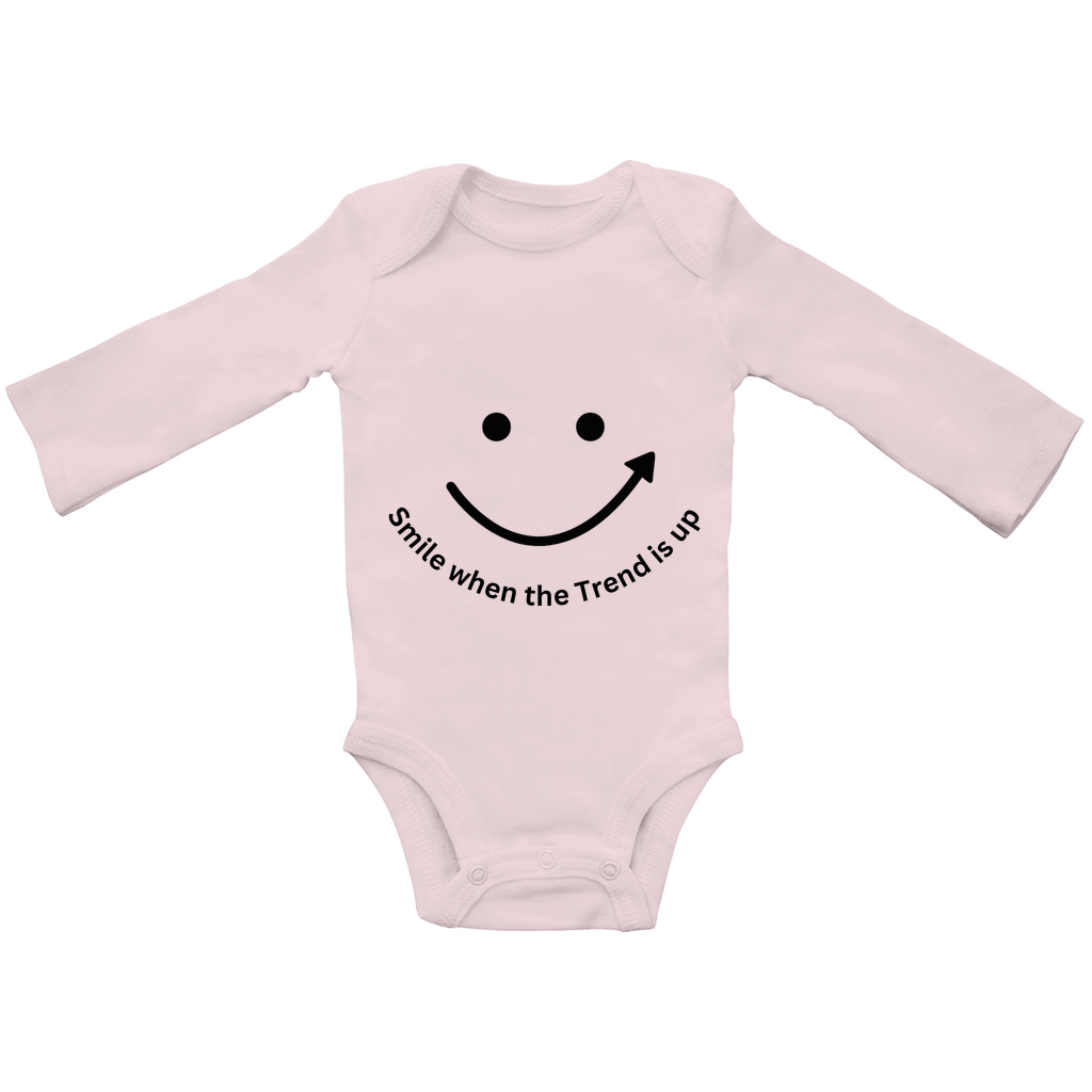 Baby Bio Bodysuite Langarm Smile when the Trend is up