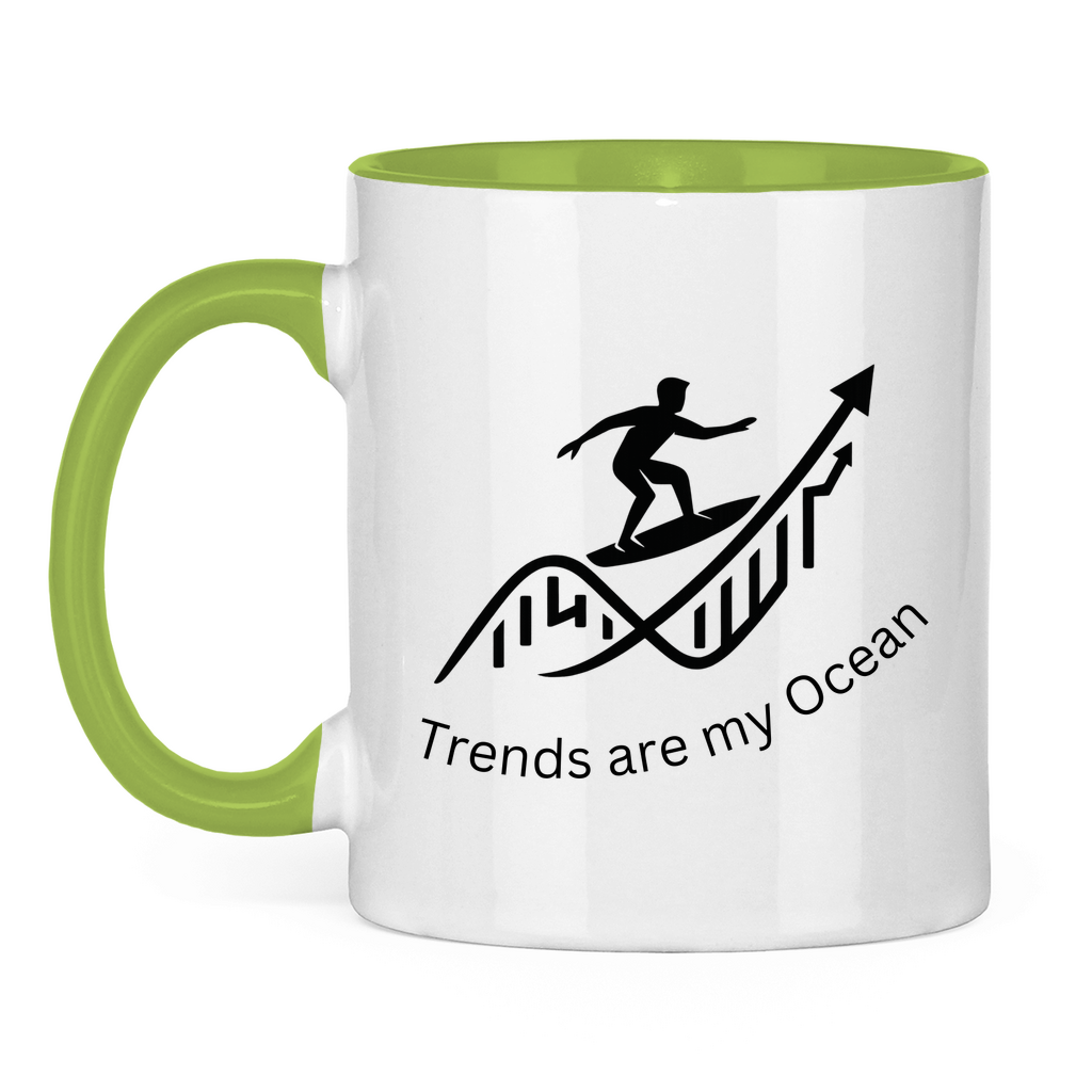 Tasse zweifarbig Trends are my Ocean