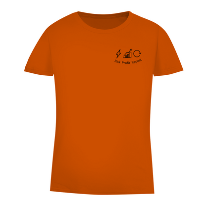 Damen Premium Bio T-Shirt Risk Profit Repeat