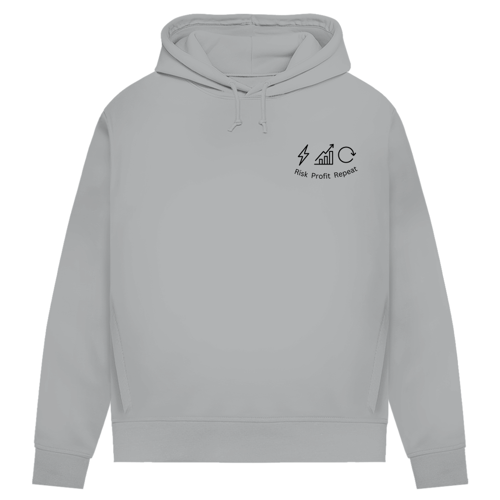 Damen Premium Bio Hoodie Risk Profit Repeat