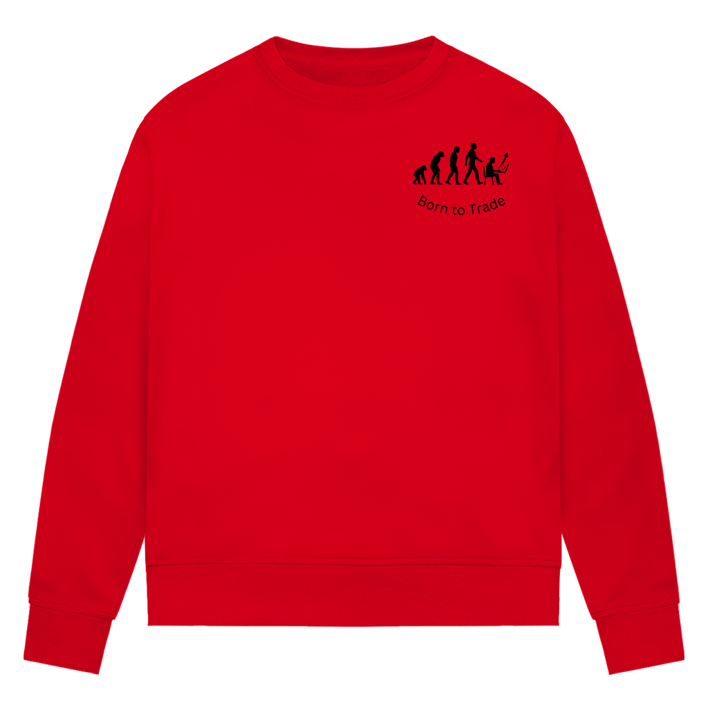 Damen Premium Bio Sweatshirt Born to Trade