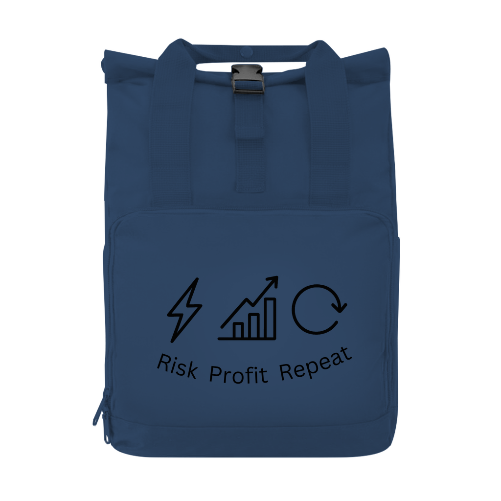 Rucksack mit Seitentasche Risk Profit Repeat