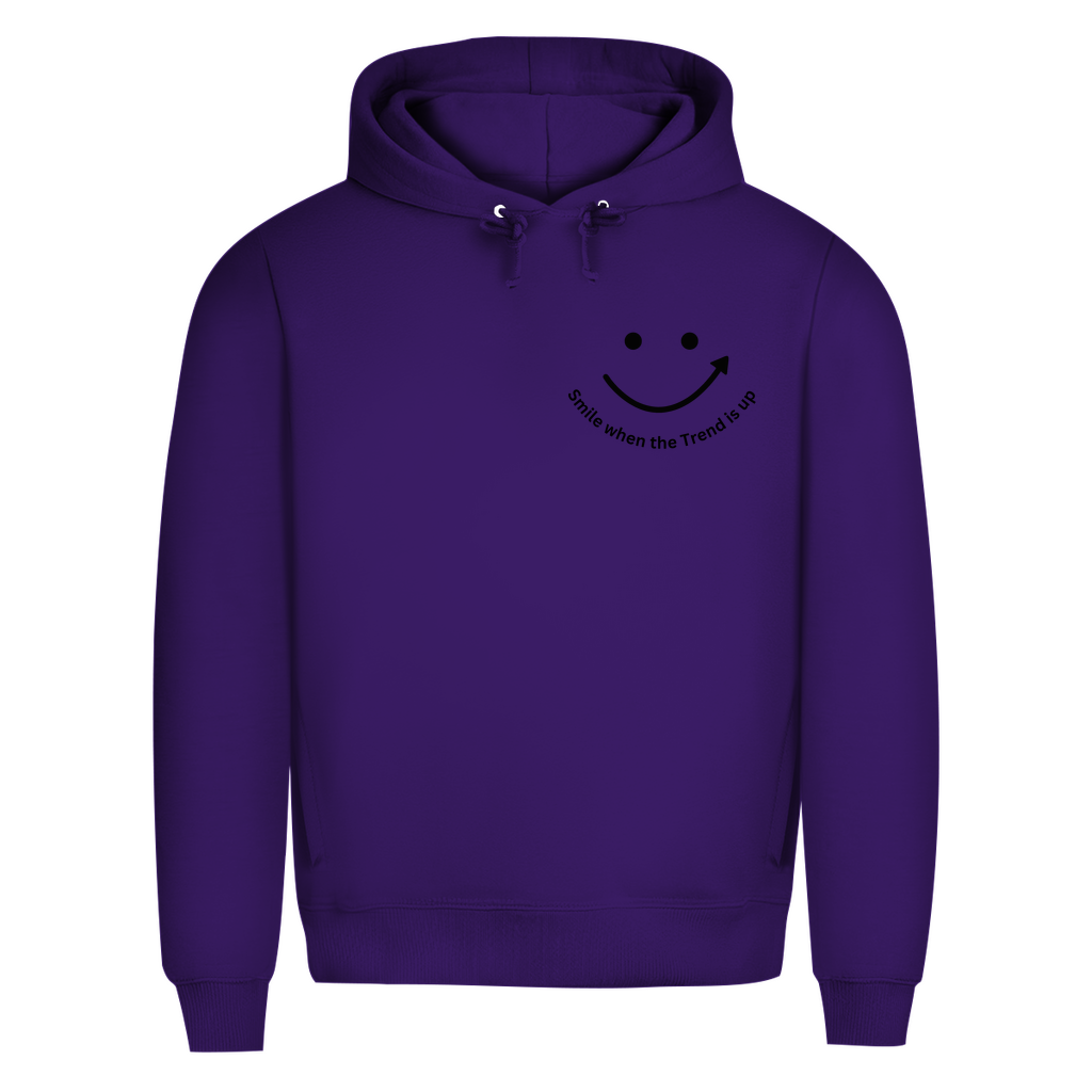 Herren Premium Bio Hoodie Smile when the Trend is up