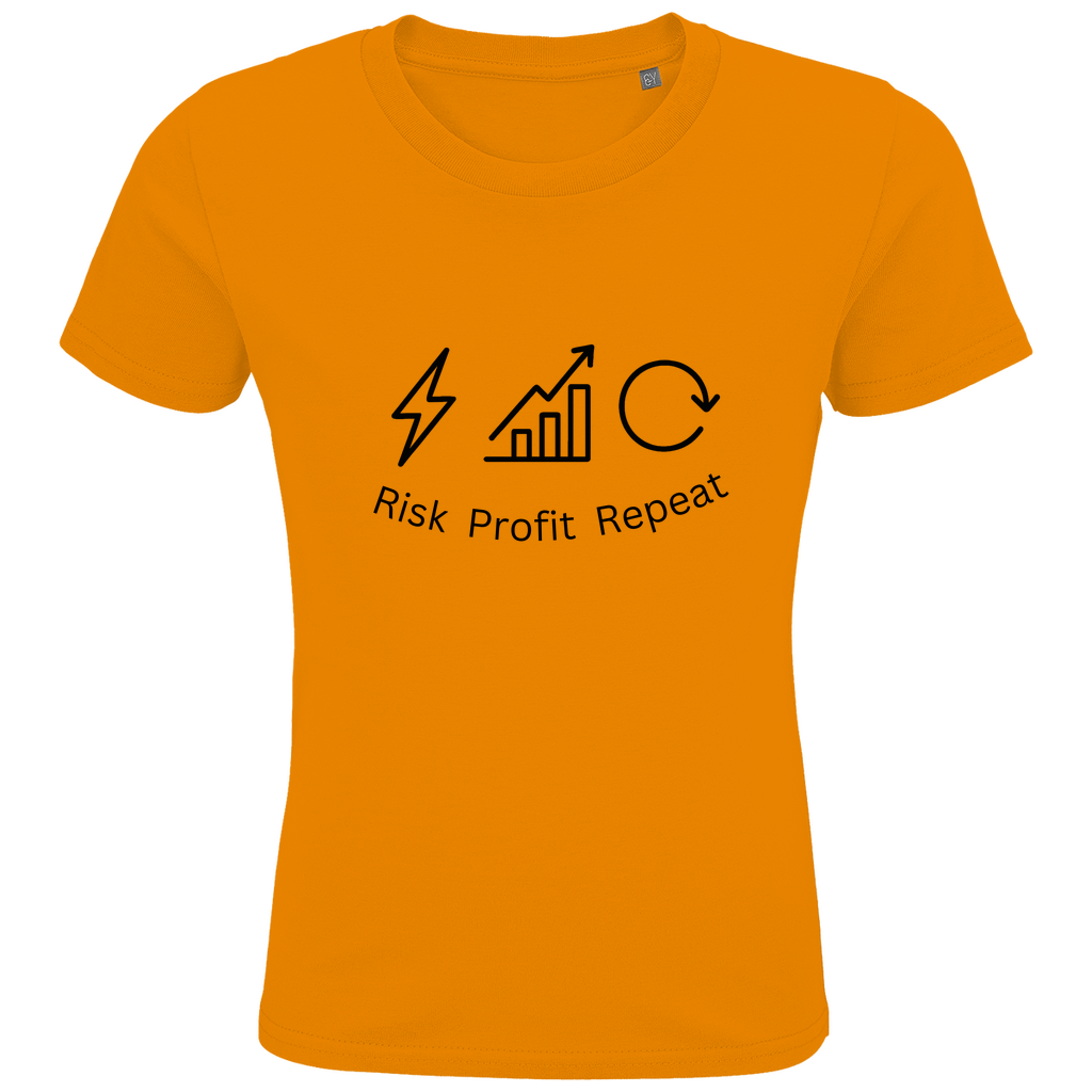 Kids Premium Bio T-Shirt Risk Profit Repeat