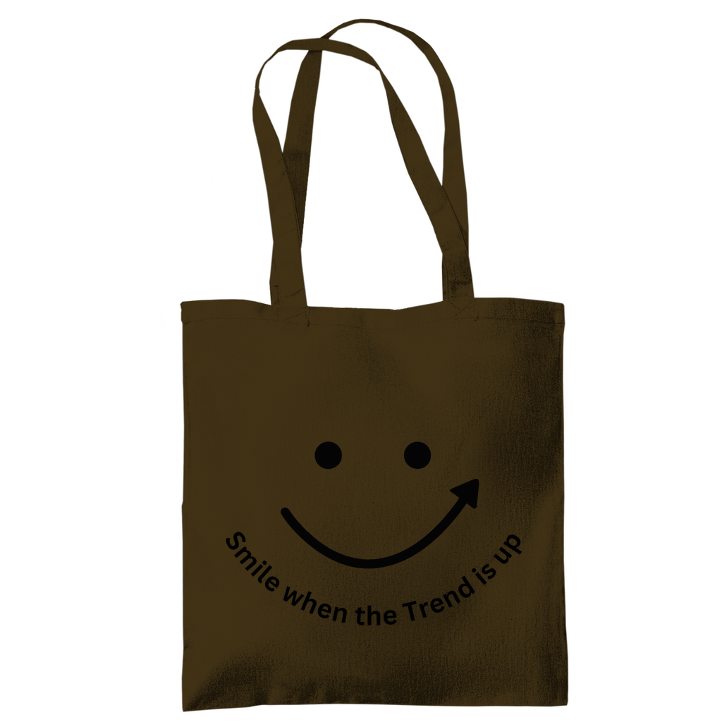 Tragetasche Smile when the Trend is up