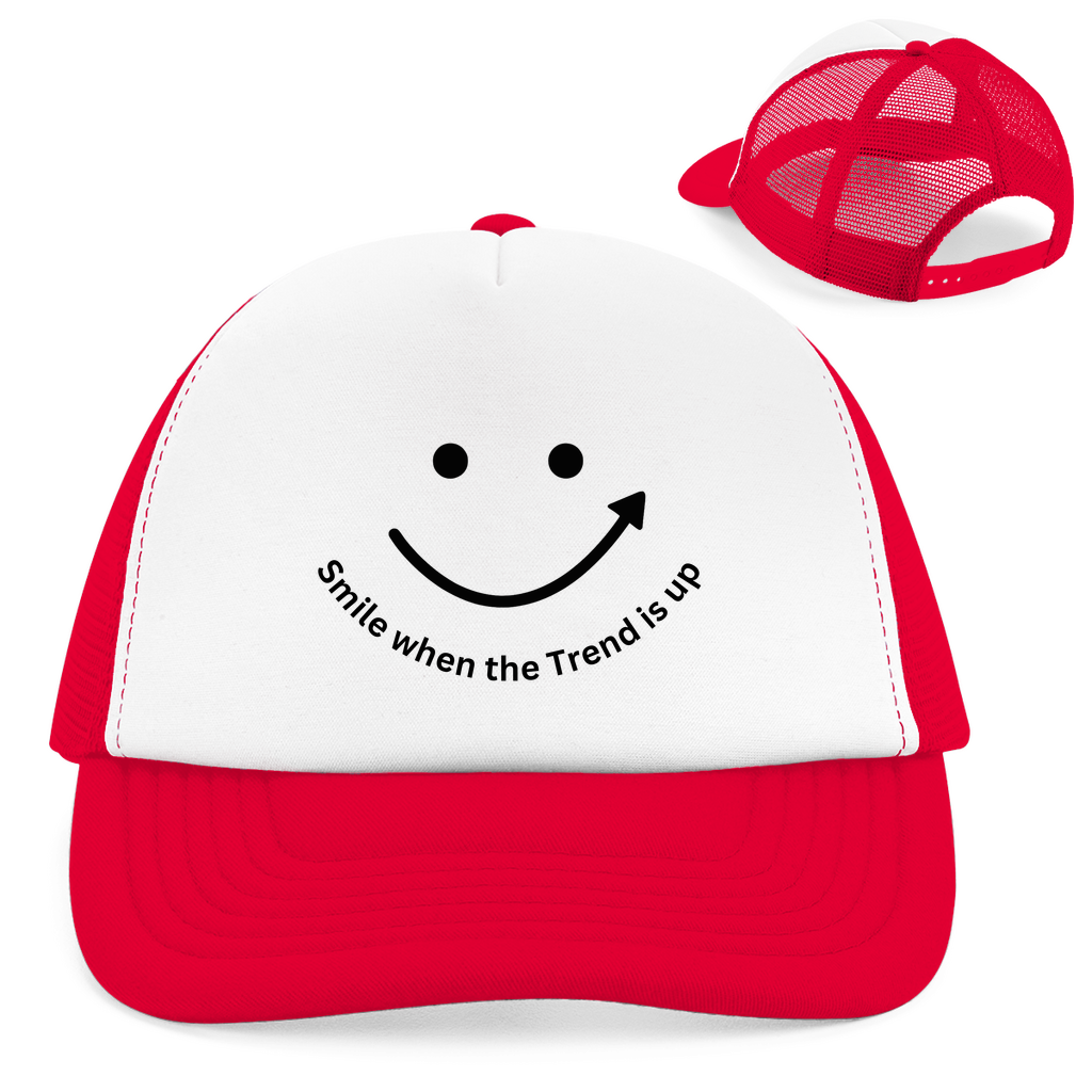 Retro Trucker Cap Smile when the Trend is up
