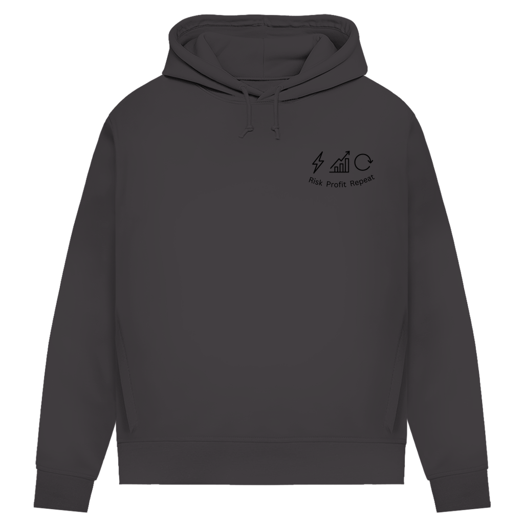 Damen Premium Bio Hoodie Risk Profit Repeat