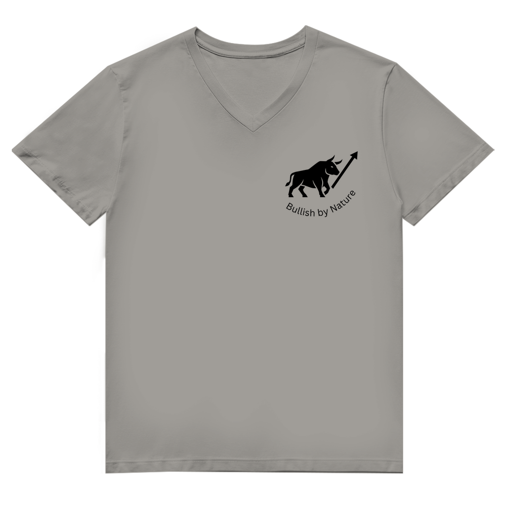 Herren Premium Bio V-Neck T-Shirt Bullish by Nature