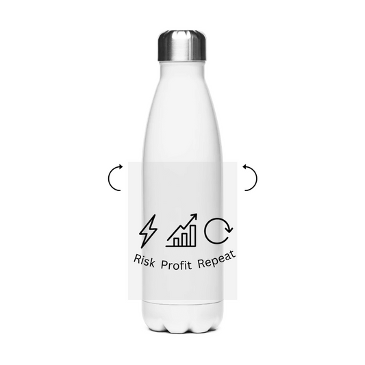 Edelstahl-Thermoflasche Risk Profit Repeat