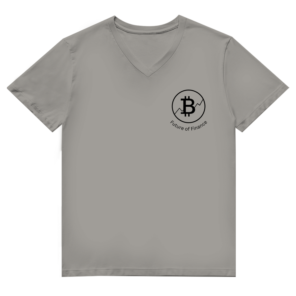 Herren Premium Bio V-Neck T-Shirt Future of Finance