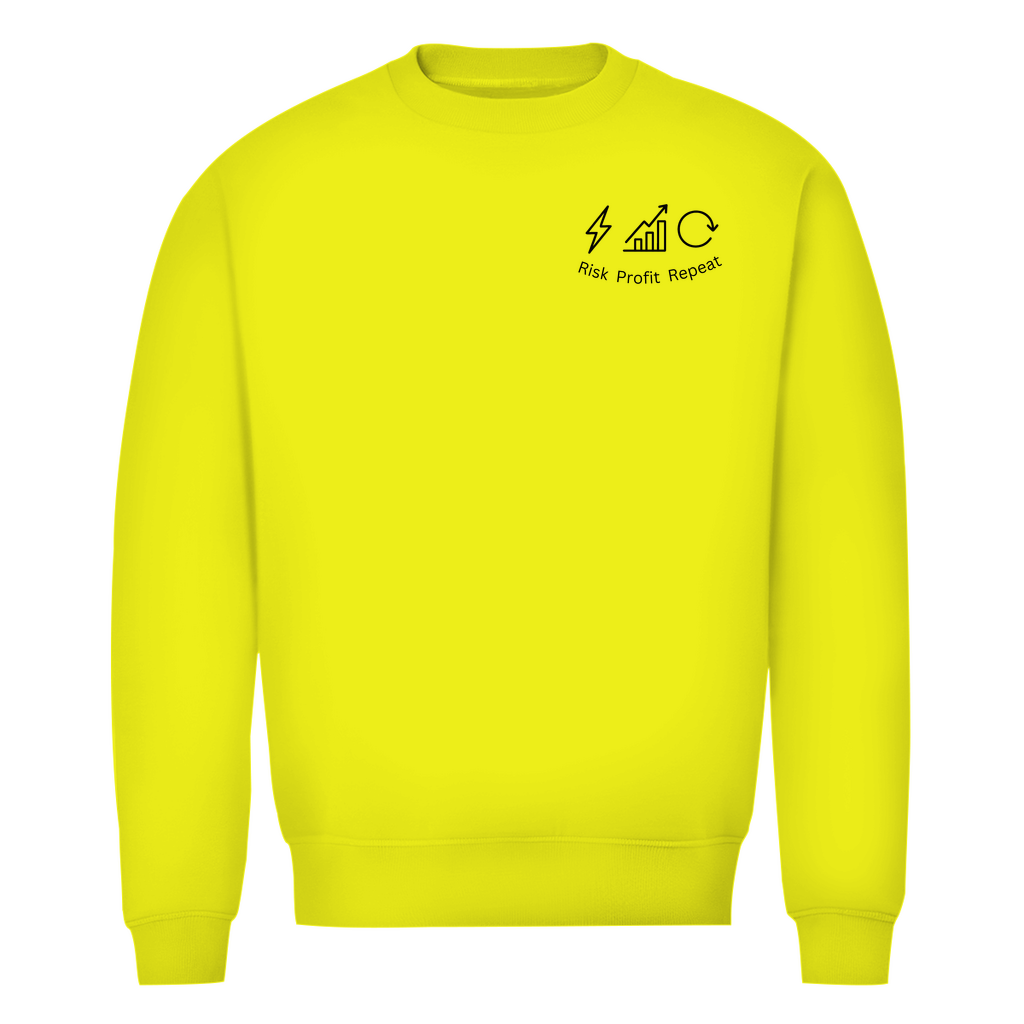 Herren Premium Bio Sweatshirt Risk Profit Repeat