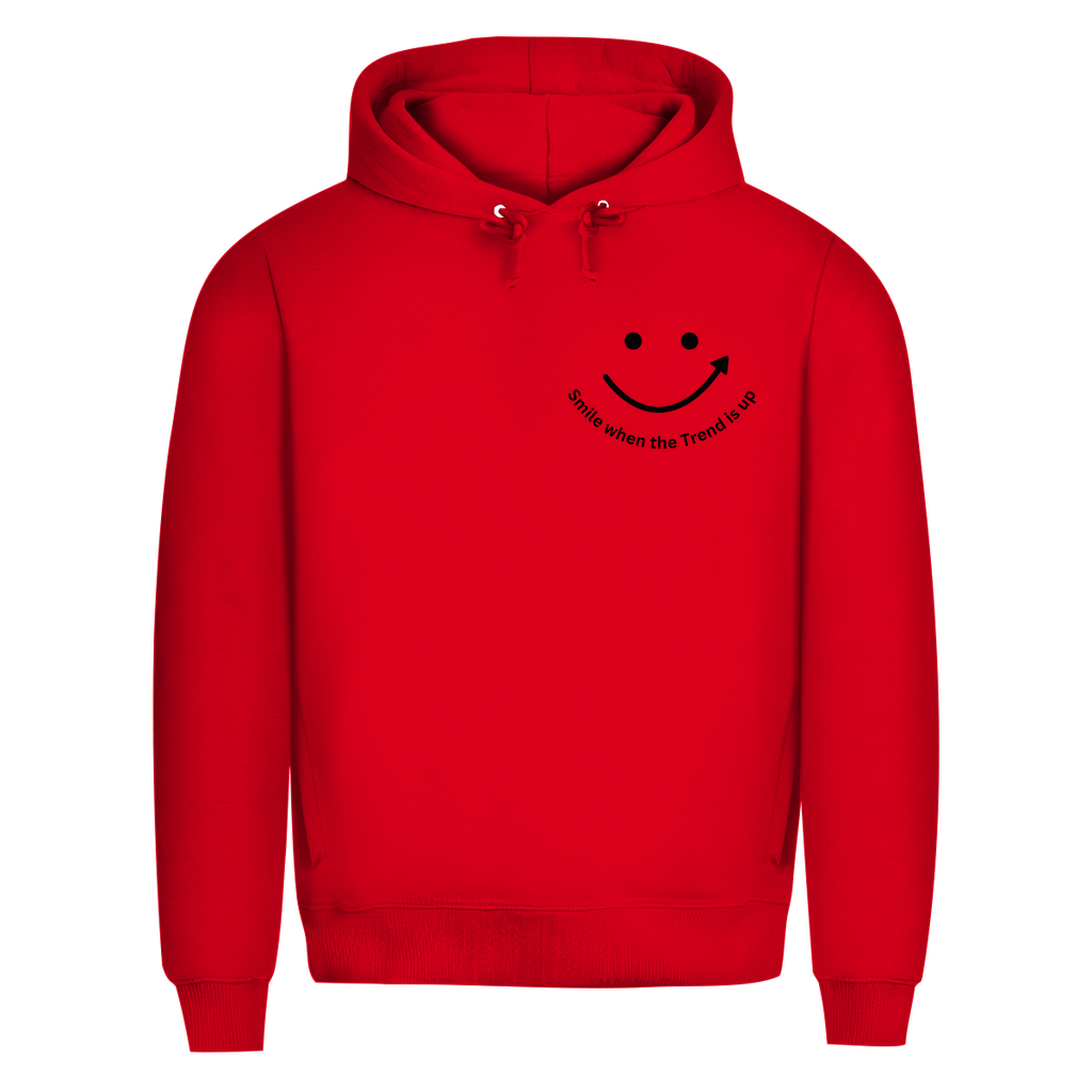 Herren Premium Bio Hoodie Smile when the Trend is up