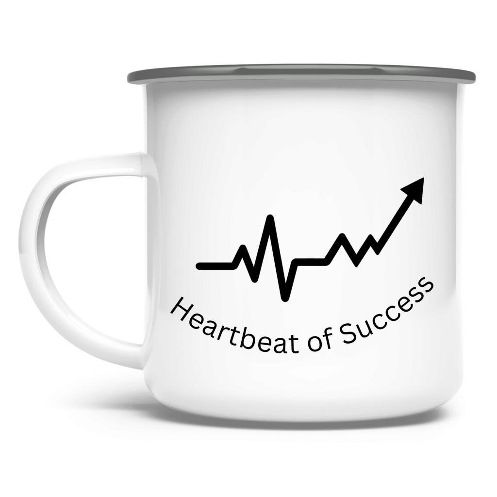 Emaille Tasse Heartbeat of Success