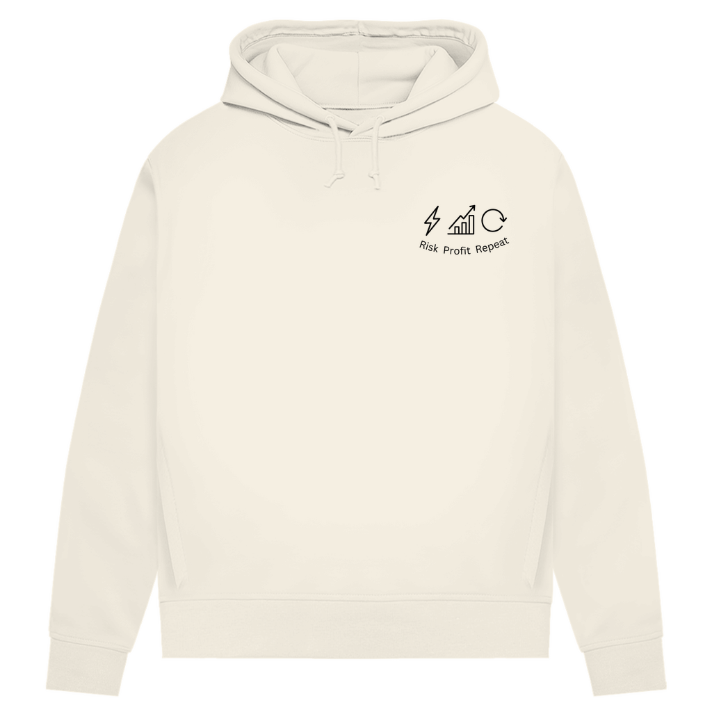Damen Premium Bio Hoodie Risk Profit Repeat
