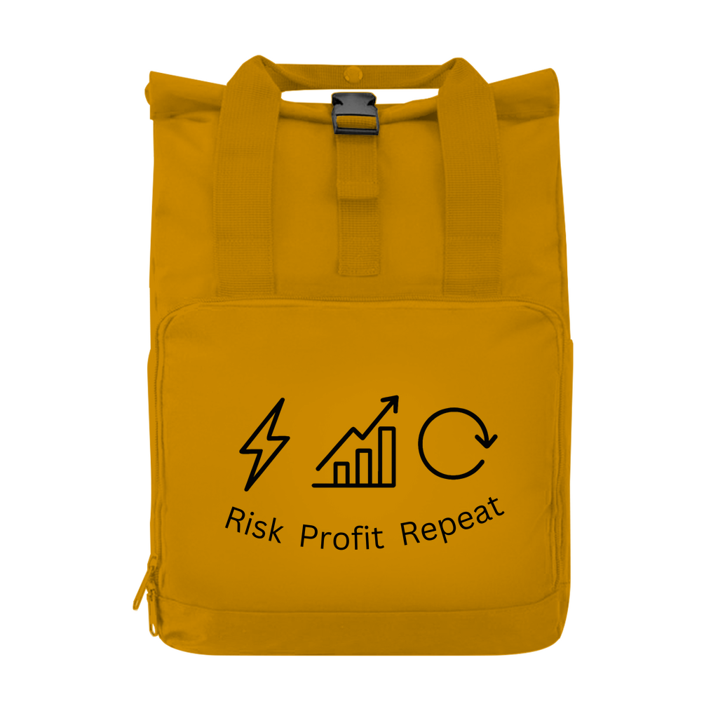 Rucksack mit Seitentasche Risk Profit Repeat