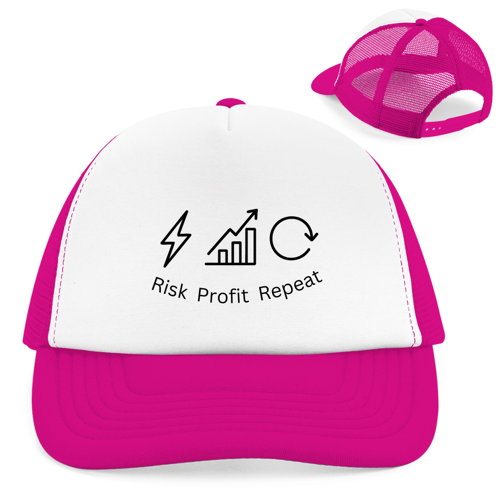 Retro Trucker Cap Risk Profit Repeat
