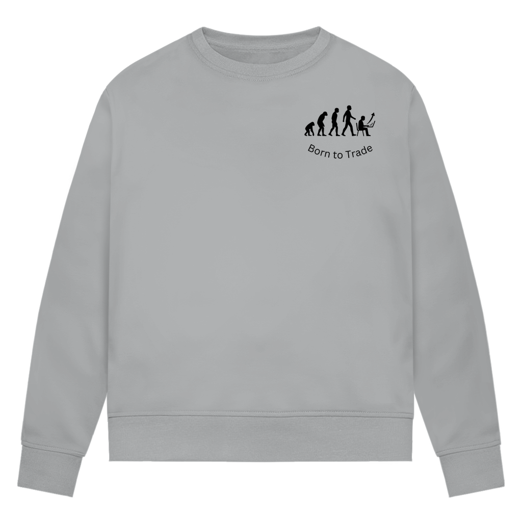 Damen Premium Bio Sweatshirt Born to Trade