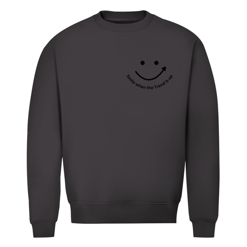 Herren Premium Bio Sweatshirt Smile when the Trend is up