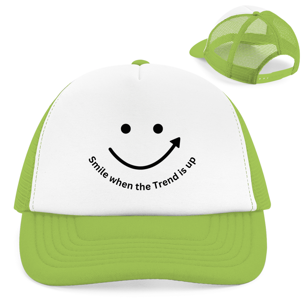 Retro Trucker Cap Smile when the Trend is up