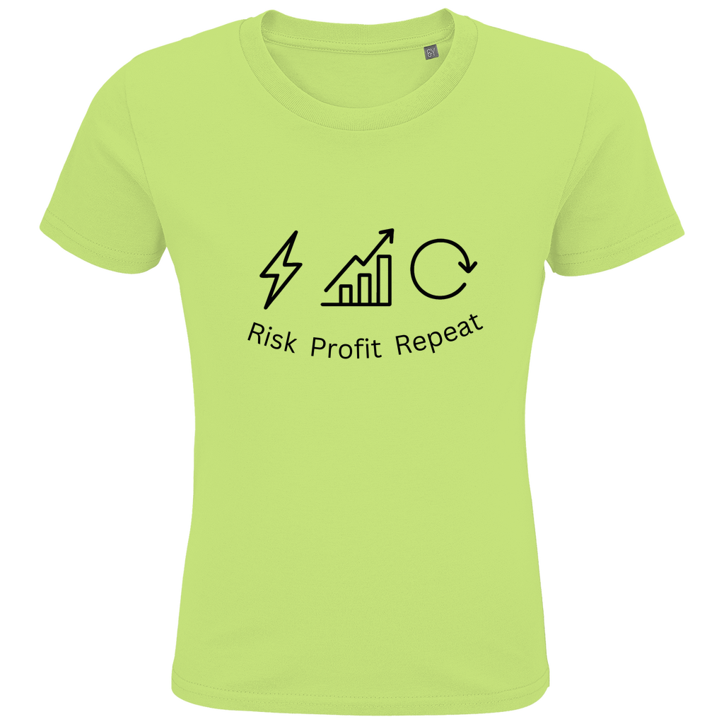 Kids Premium Bio T-Shirt Risk Profit Repeat