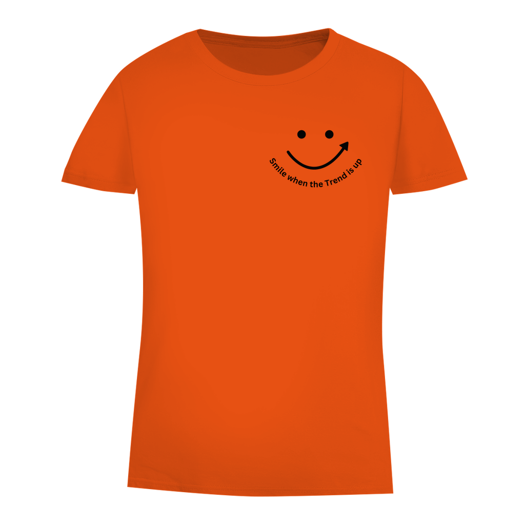Damen Premium Bio T-Shirt Smile when the Trend is up