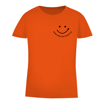 Damen Premium Bio T-Shirt Smile when the Trend is up