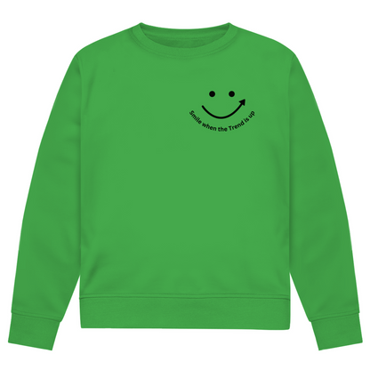 Herren Premium Bio Sweatshirt Smile when the Trend is up
