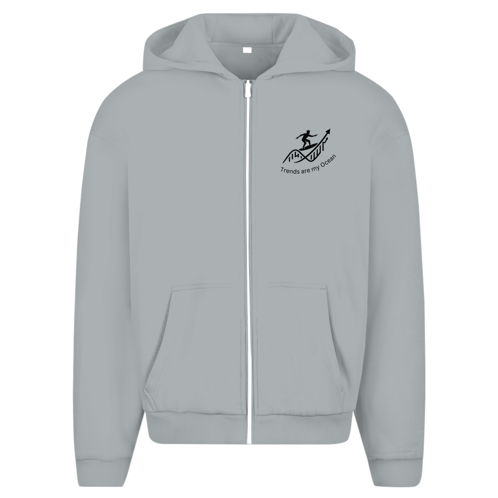 Herren Oversize Zipper Hoodie Trends are my Ocean