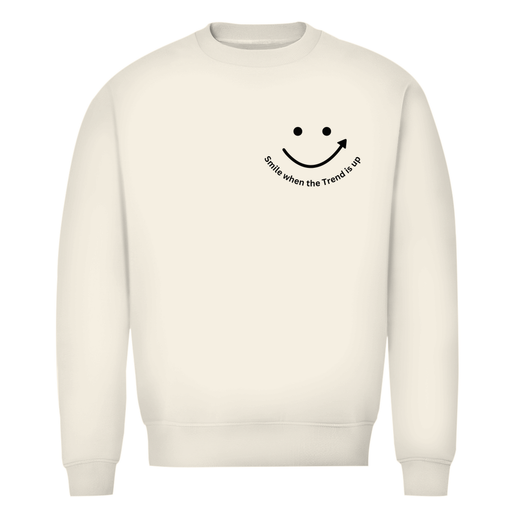 Herren Premium Bio Sweatshirt Smile when the Trend is up