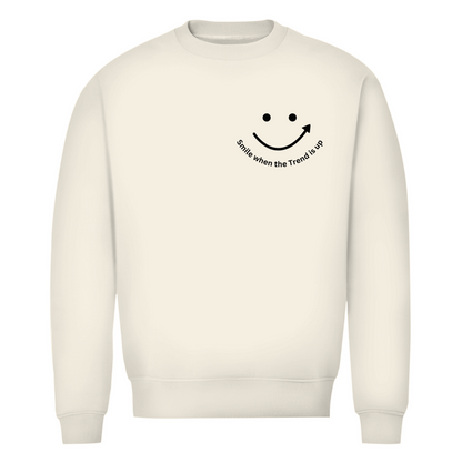Herren Premium Bio Sweatshirt Smile when the Trend is up