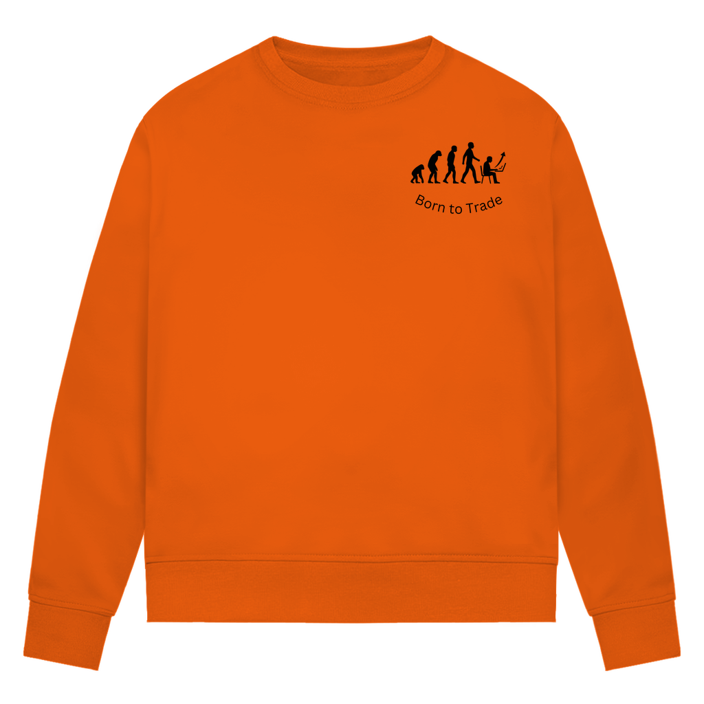 Damen Premium Bio Sweatshirt Born to Trade