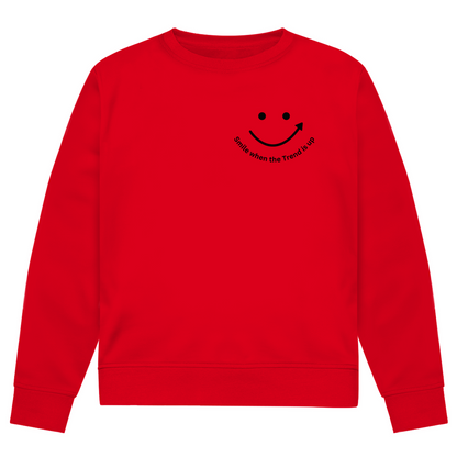 Herren Premium Bio Sweatshirt Smile when the Trend is up