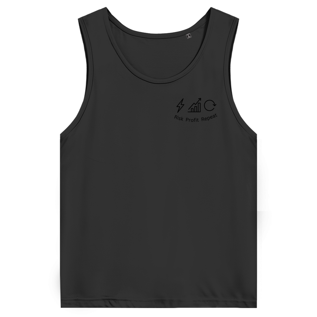 Herren Premium Tank Top Risk Profit Repeat