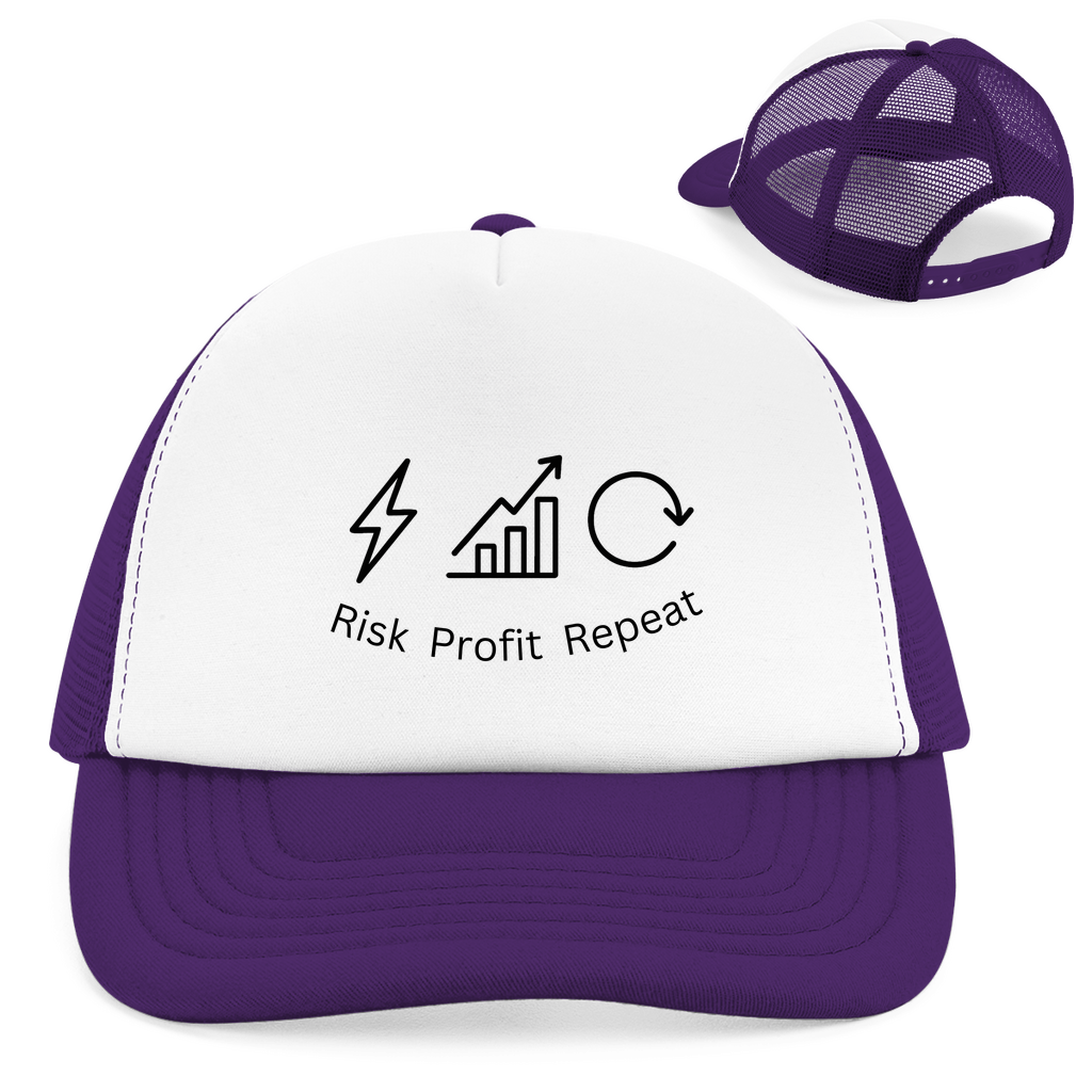 Retro Trucker Cap Risk Profit Repeat