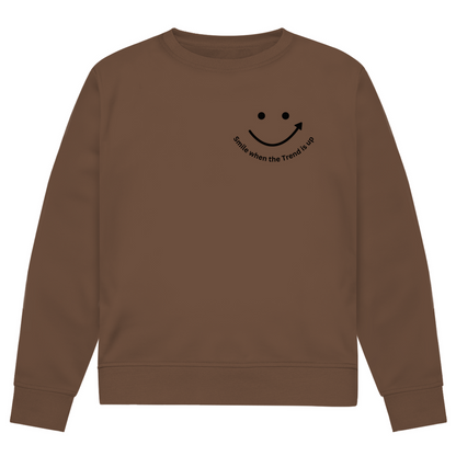 Herren Premium Bio Sweatshirt Smile when the Trend is up