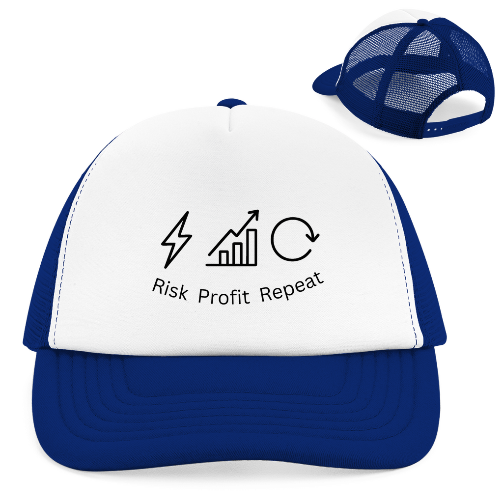 Retro Trucker Cap Risk Profit Repeat