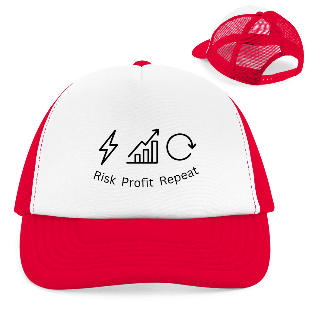 Retro Trucker Cap Risk Profit Repeat