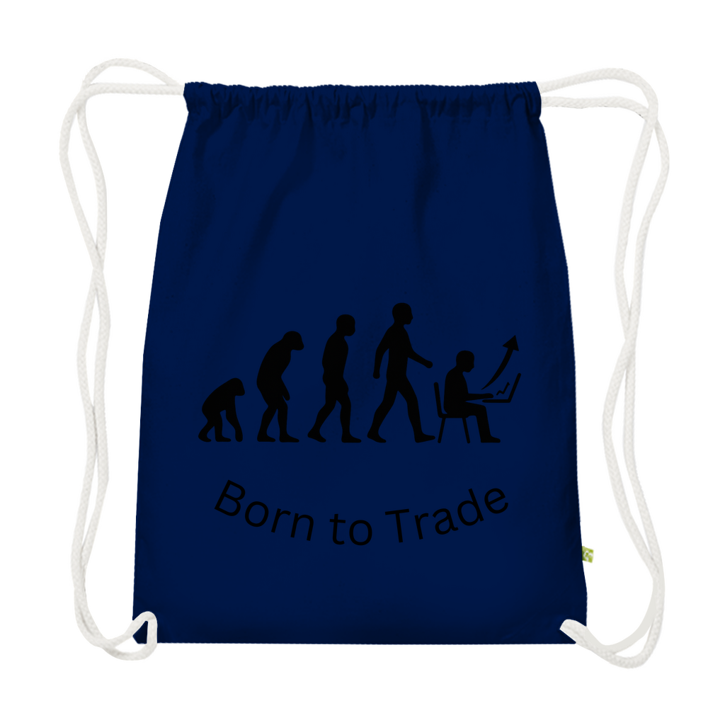 Premium Bio Turnbeutel Born to Trade