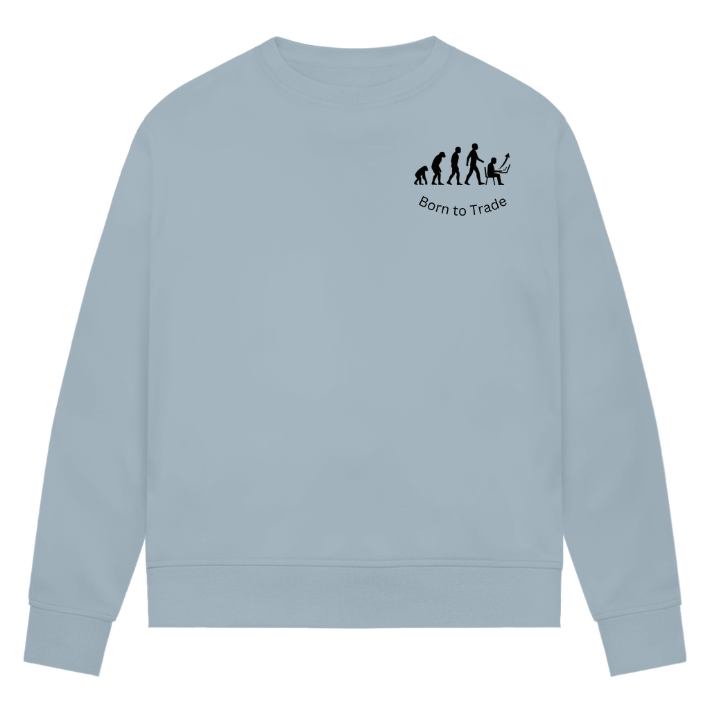 Damen Premium Bio Sweatshirt Born to Trade