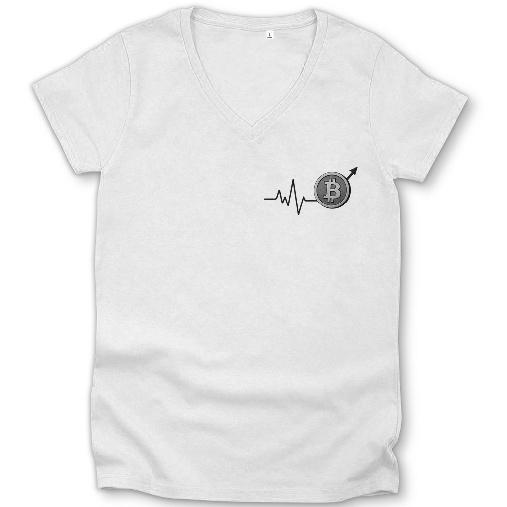 Damen Premium Bio V-Neck T-Shirt EKG