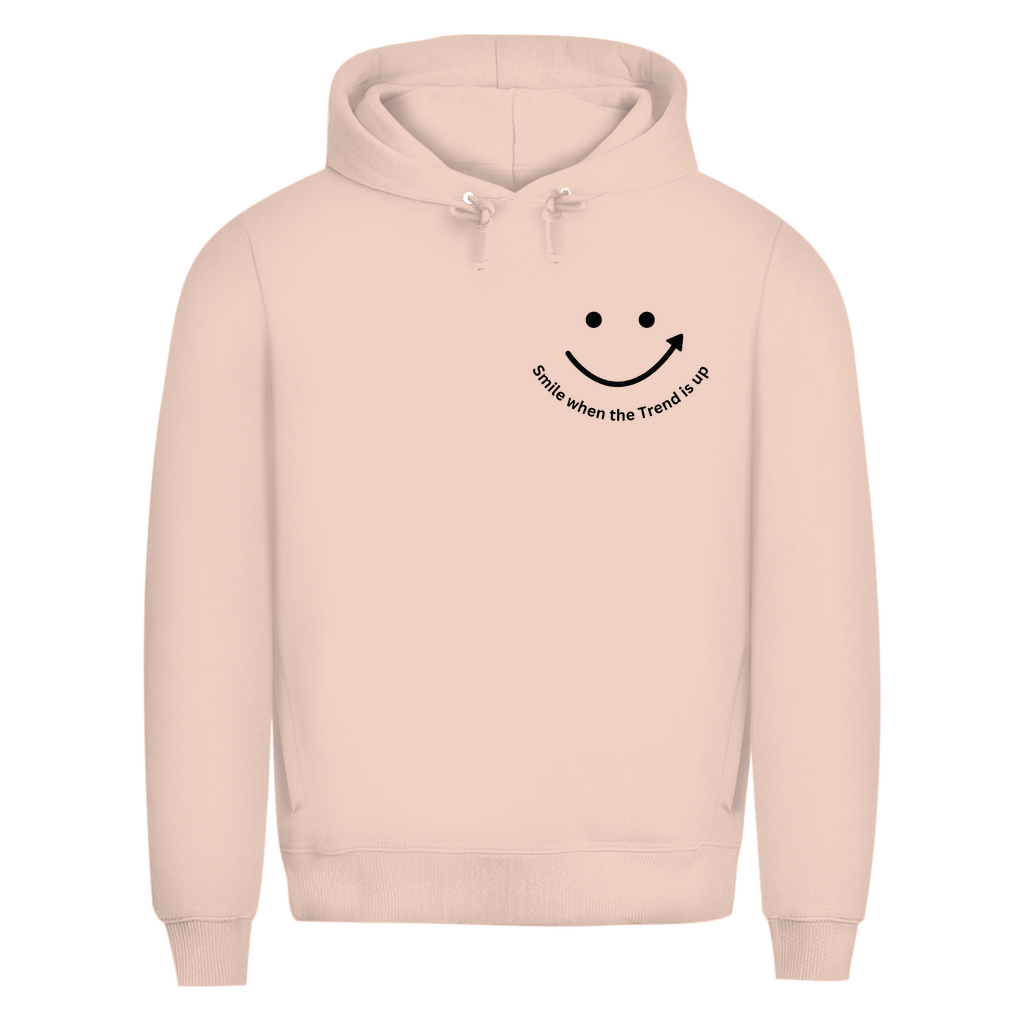 Herren Premium Bio Hoodie Smile when the Trend is up