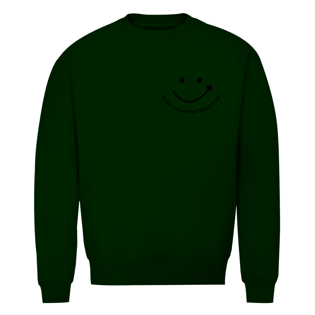 Herren Premium Bio Sweatshirt Smile when the Trend is up