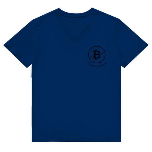 Herren Premium Bio V-Neck T-Shirt Future of Finance