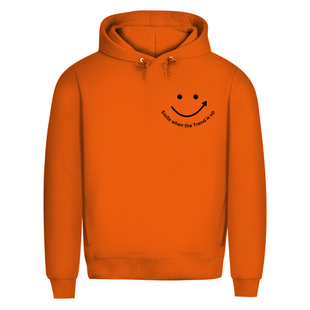 Herren Premium Bio Hoodie Smile when the Trend is up